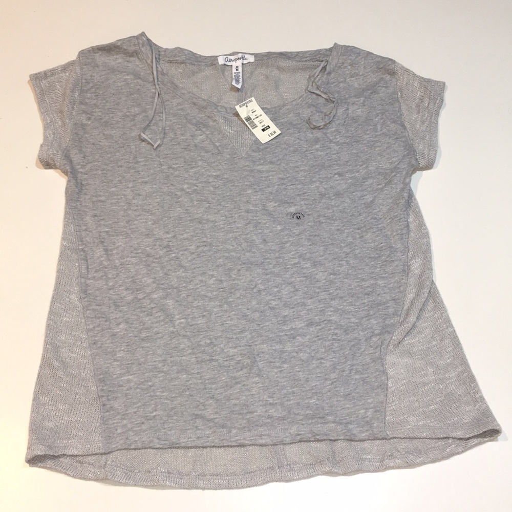 Brand New Grey Short Sleeve Top